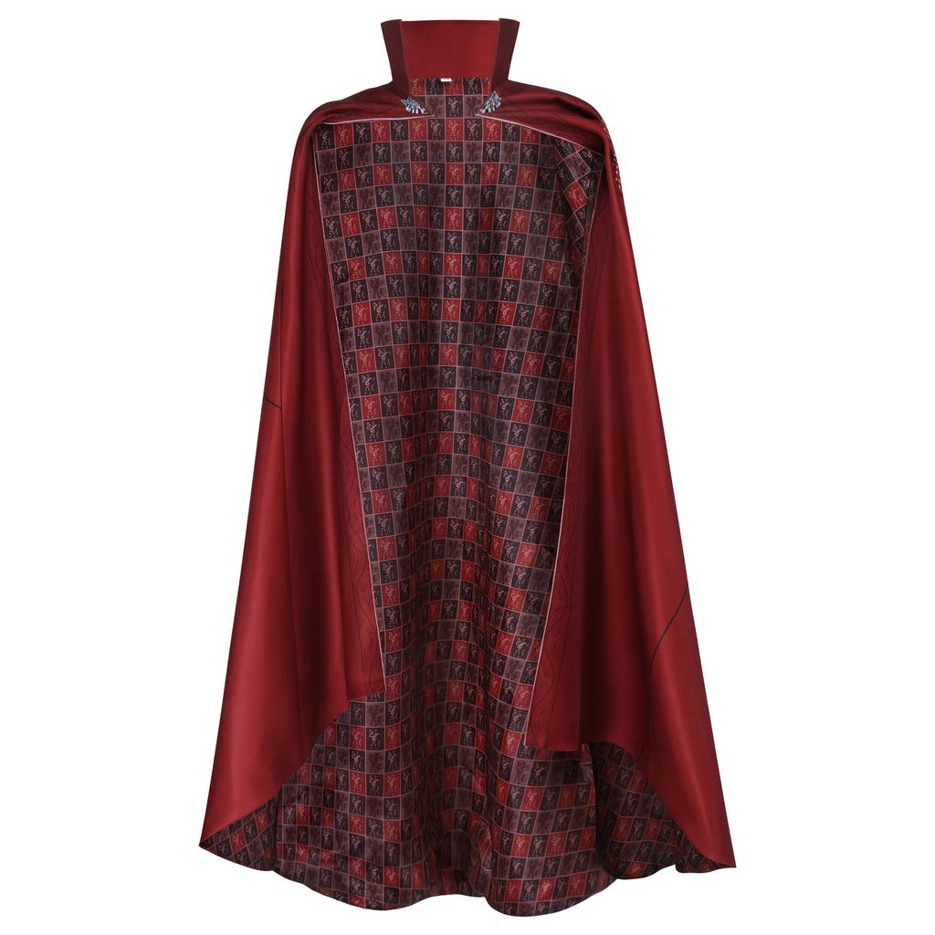 Superhero Red Cape for Kids Adults Halloween Stage Performance Cosplay Costume