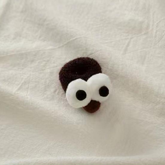 2 szt. Damskie słodkie gumki do włosów z kreskówkowymi dużymi oczami, grube, o wysokiej elastyczności, antypoślizgowe, antypoślizgowe, cukierkowe, kolorowe, kucyk, gumki do włosów, pierścienie do włosów