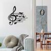 Music Notes Wall Decor Metal Music Notes Wall Music Theme Note Decor Hanging Sign Wall Hanger for Home Living Room Art