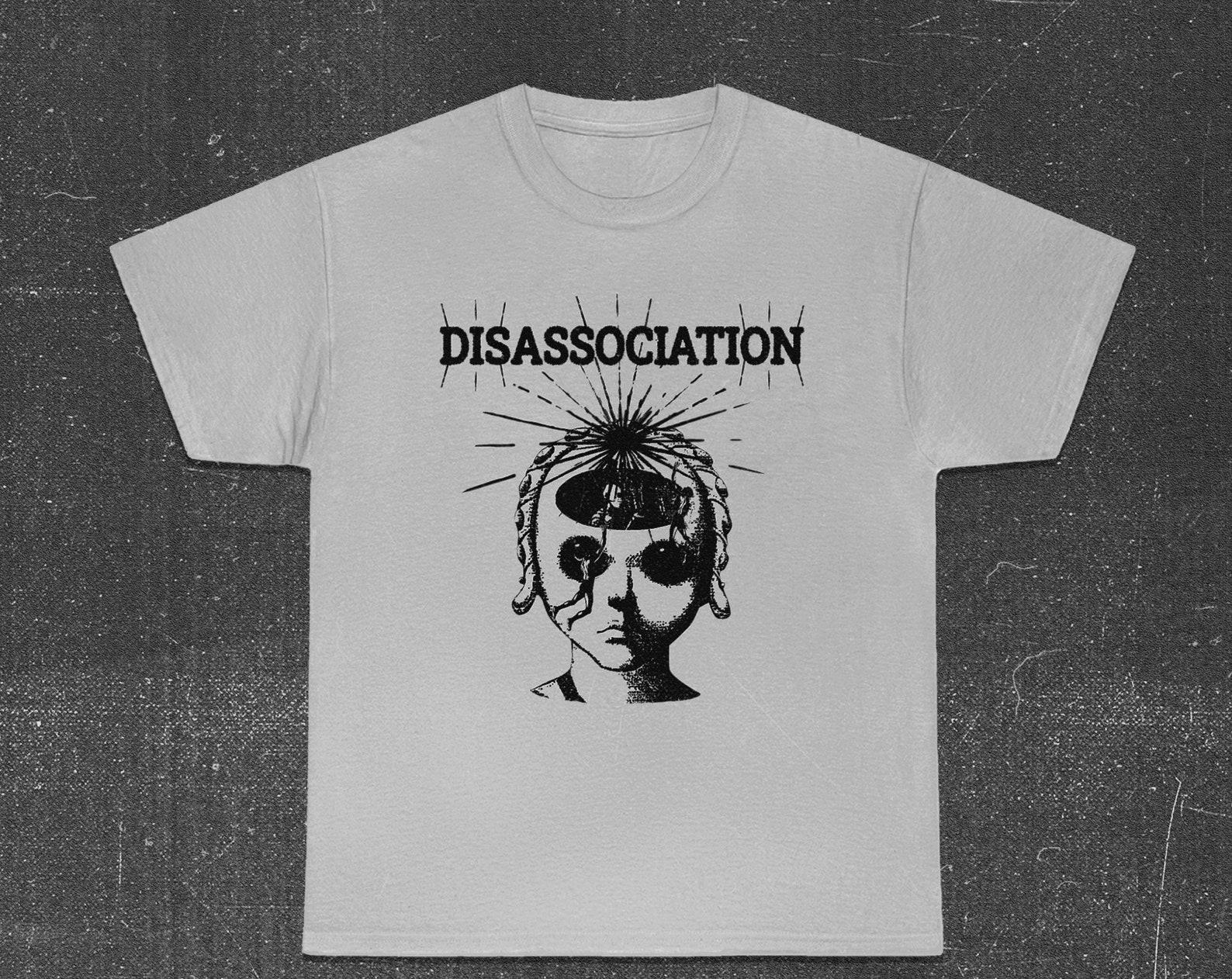 Desolate - DISASSOCIATION Unisex Punk T shirt - Black Colorway Available! M