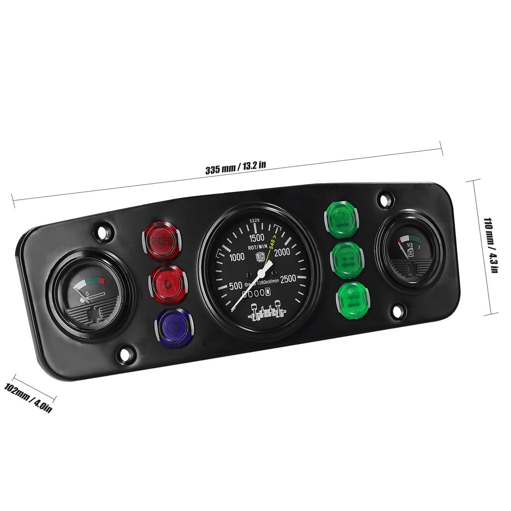 Multifunktionales Auto-Tachometer, Tankanzeige, Wassertemperaturanzeige, modifiziertes Kfz-Instrument