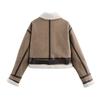 European and American style, new women's clothing, fashionable, versatile, retro fur integrated short jacket