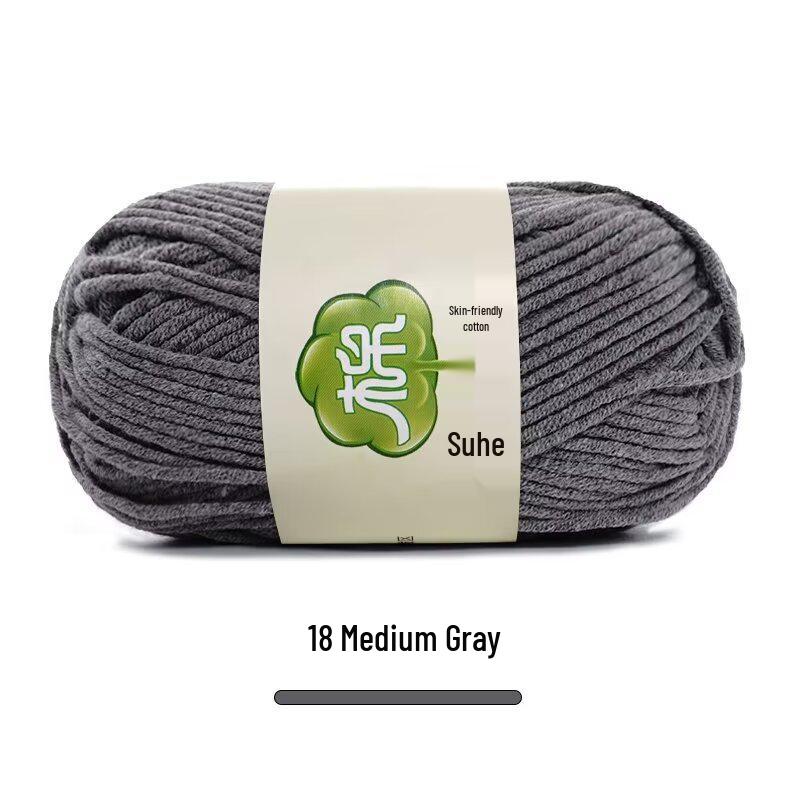 Combed Milk Cotton 5-Strand Yarn Pack for Hand-Knitted Scarves, Medium Thick, DIY Blanket Knitting, Crochet Material.
