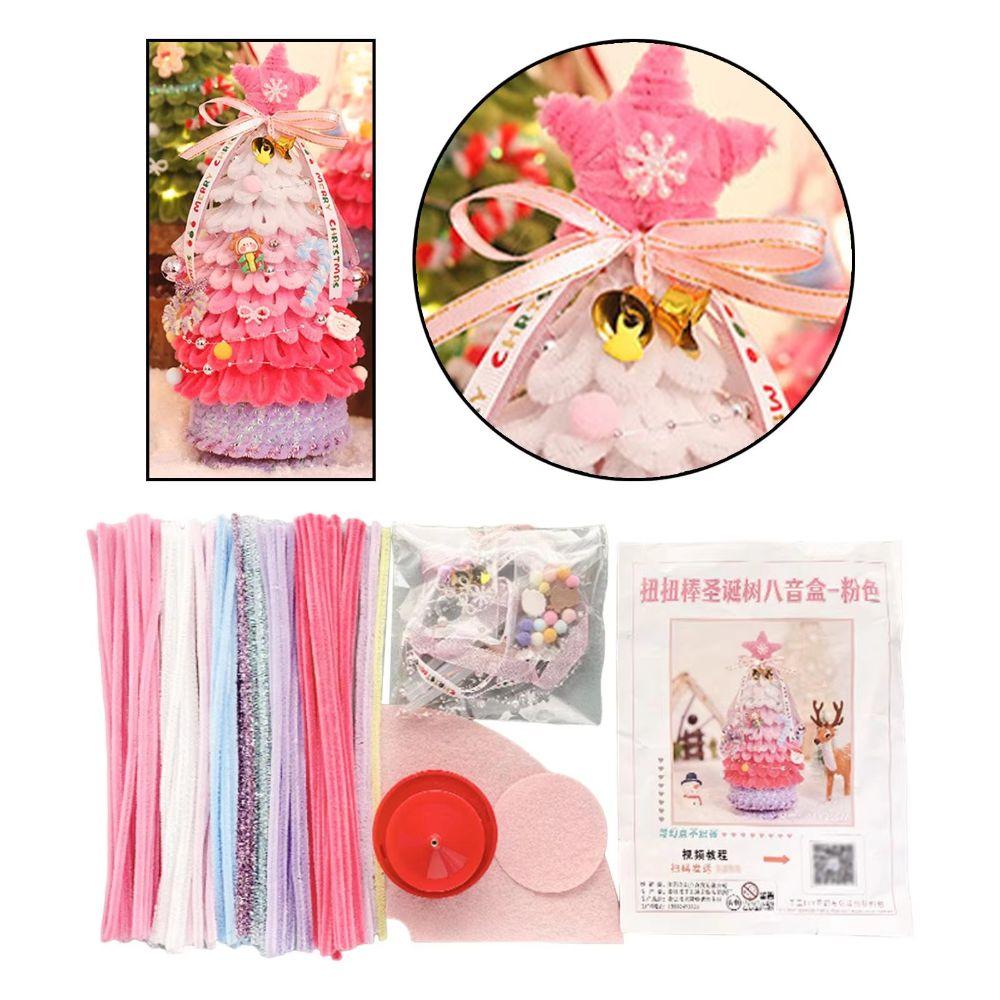 Handmade Christmas Pipe Cleaners Set Twisting Christmas Tree DIY Twist Stick  Party Decor