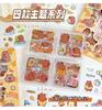 Kawaii Stationery Cute Capybara School Supplies Diary Decoration Journal Sketchbook Stickers Pack for Scrapbooking Aesthetic