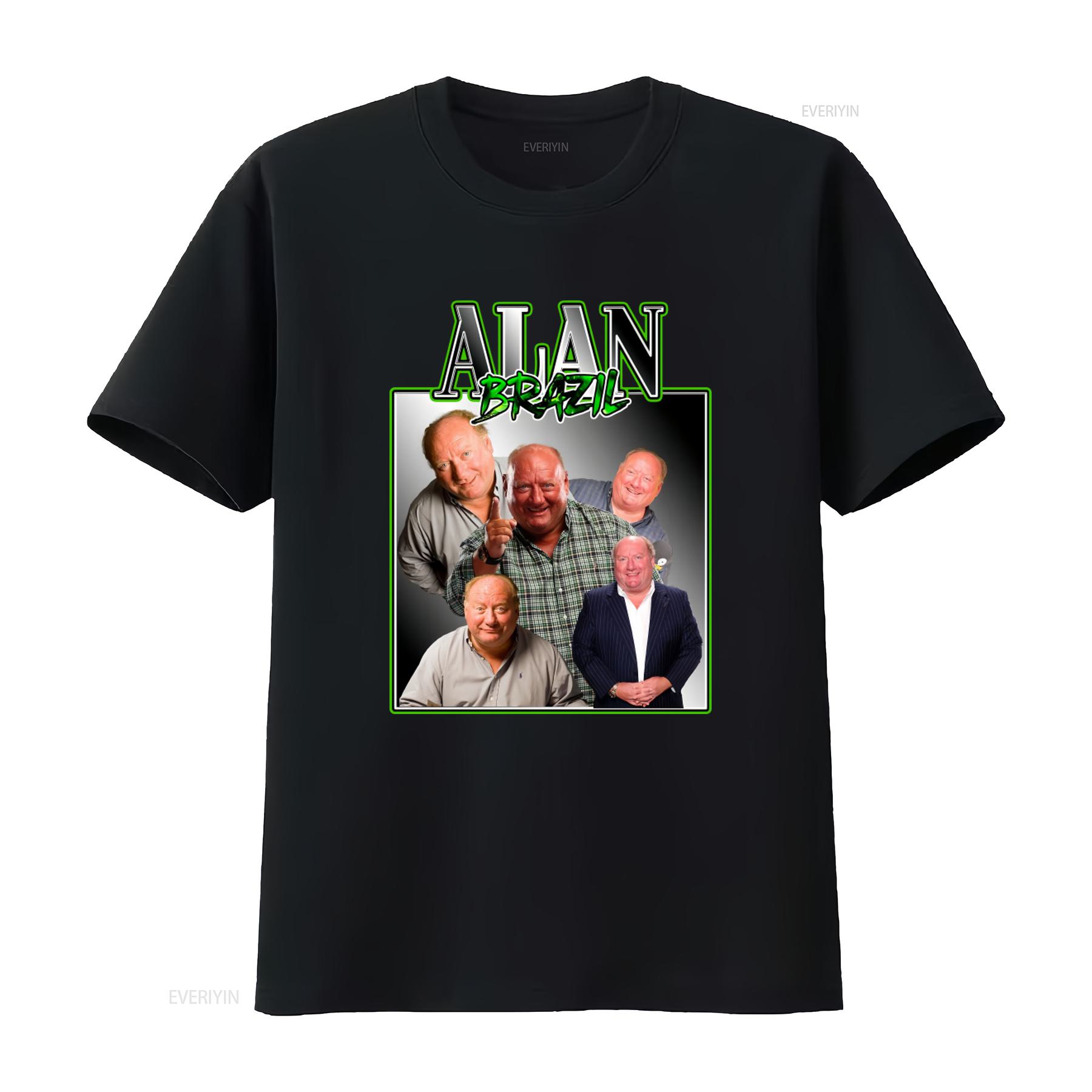 

Alan Brazil Talk Sport Homage T shirt for Men Unique Design High Quality Print Perfect Fans vintage Washed Versatile Casual 4XL