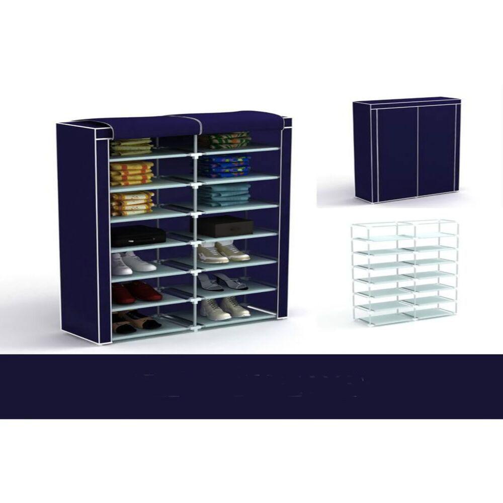 

senmasy тканевый шкаф с 2 отделениями, тканевая полка для обуви