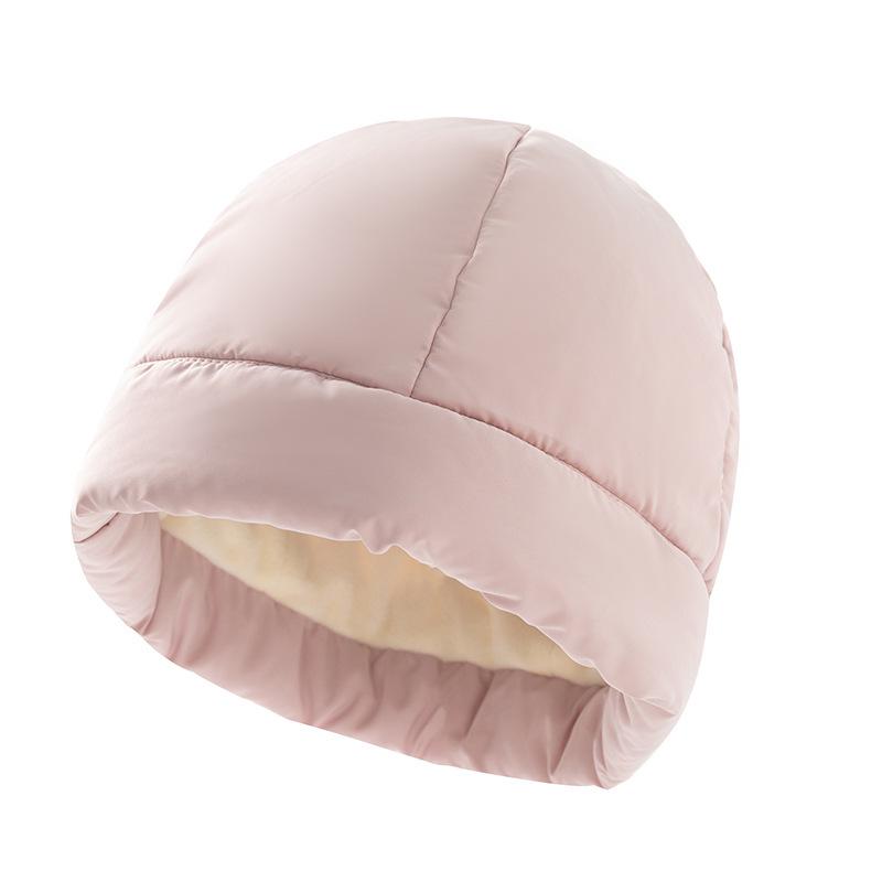 European & American Fleece-lined Windproof Winter Hat - Warm & Thick Feather Velvet Sleep Cap