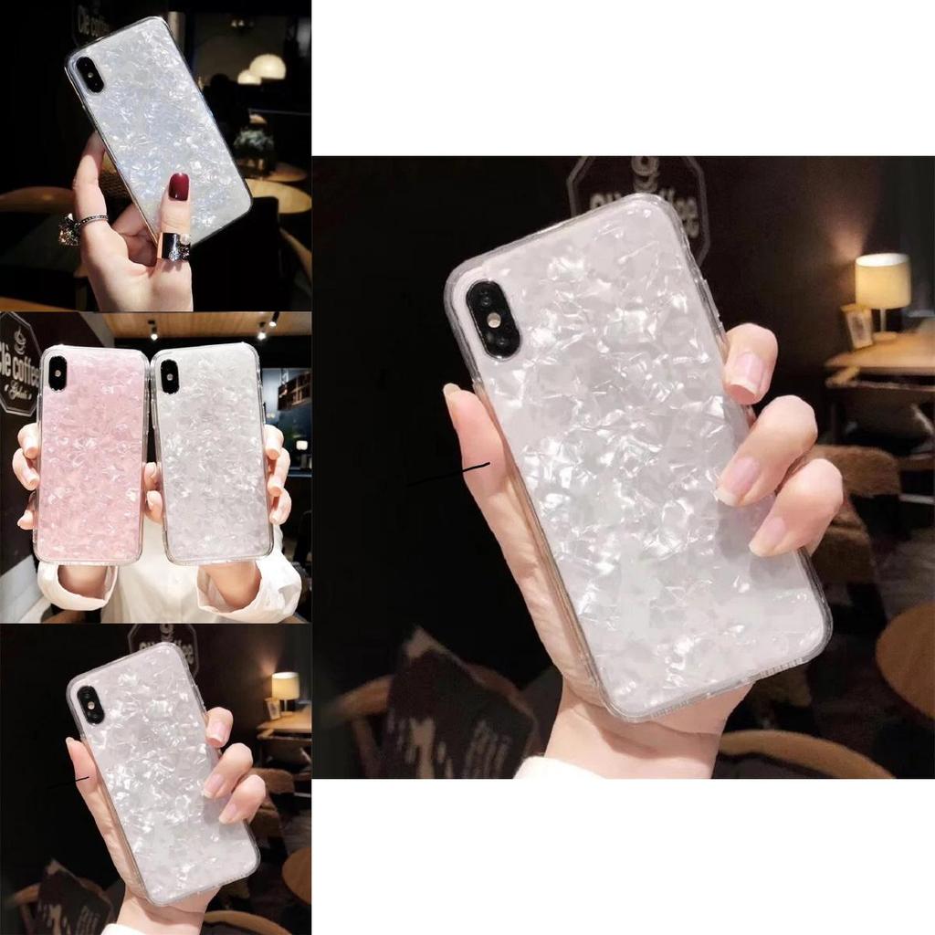 Tpu Clear Translucent Shellfish Pearl Case Cover For Iphone X 8 7 6 6s 7 8plus
