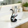 Decorative Storage Container 3D Printed Elegant Swan Rack with Ventilation And Draining Base, Multi-Purpose Toothbrush Holder Pen Organizer