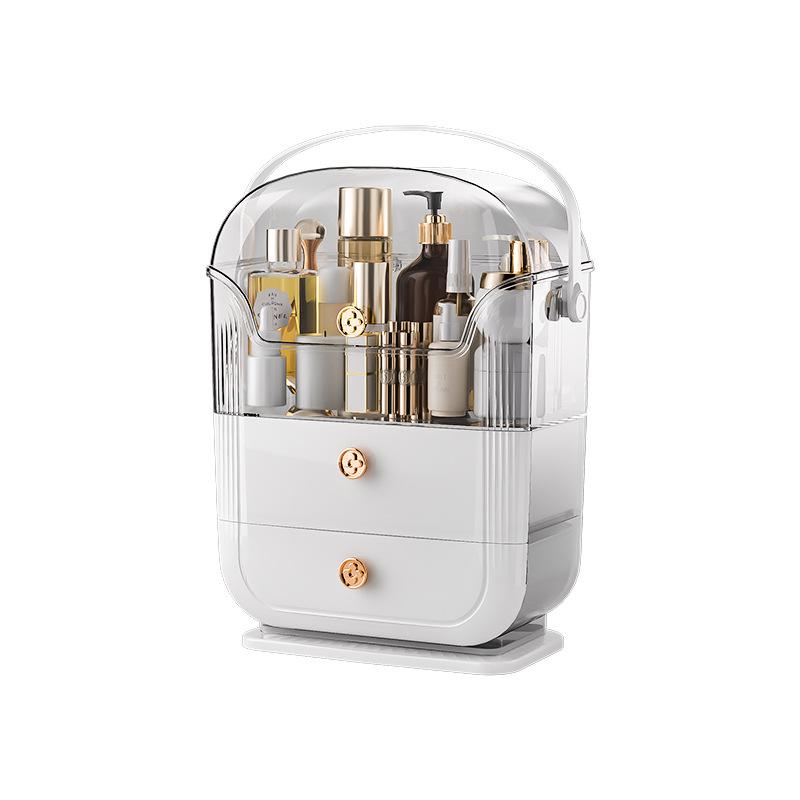 Custom Luxury Transparent Skincare Organizer Box – Large Capacity, Dustproof Design