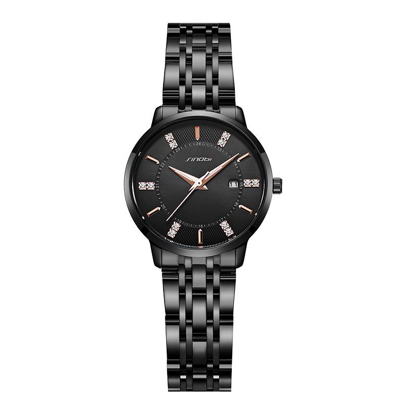Watch Women'S Simple Niche Light Luxury Quartz Watch Women'S Watch Calendar Steel Belt Watch 9895