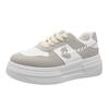INS Korean Style White Shoes for Women  Spring New Student Easy to Match Sports Board Shoes for Women Street Shooting Internet-Famous Casual Shoes