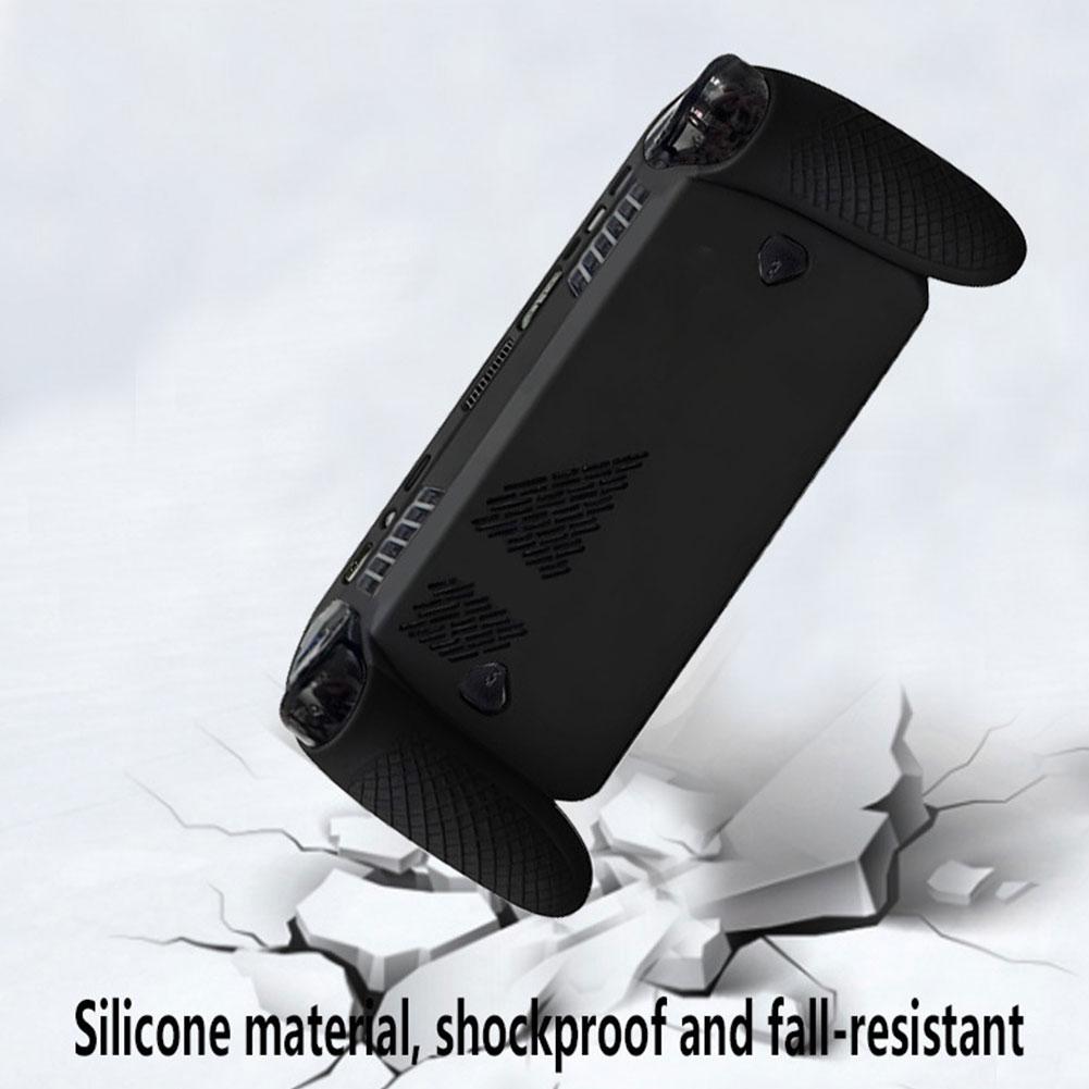 Silicone Case for ROG Ally X Anti-Slip Shockproof Protective Cover with Precise Cutouts for Handheld Gaming Console Accessory