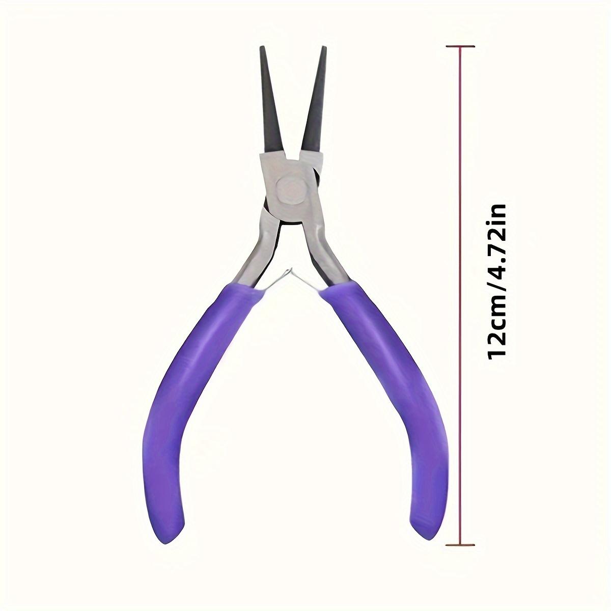 Jewelry Pliers Tool Kit Jewelry Needle Round Wire Cutter and Curved Nose for Jewelry Beading Repair Supplies Wire Wrapping Multifunctional