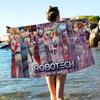 Cartoon R-RobotechS Microfiber Blanket Quick Drying Beach Towels Oversized Printing Super Absorbent Pool Towel Blanket