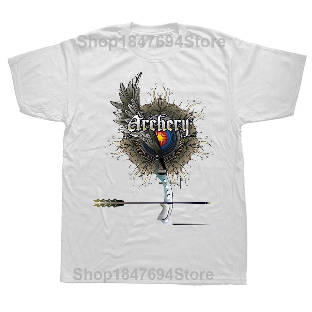 Funny Japanese Archery T Shirts Summer Bow and Arrow Hunting Graphic Cotton Streetwear Short Sleeve Birthday Gifts T-shirt Unisex