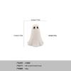 Halloween cute white ghost party ornament tabletop ornament study decoration resin crafts small ornament