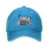 Fashion Cotton French Bulldog Frenchie Dog Baseball Cap Women Unisex Custom Adjustable Adult Dad Hat Summer