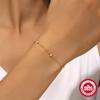 S925 Silver Diamond-Encrusted Gypsy Star Bracelet Women'S Fashion Four-Pointed Star Niche Design High-End Personalized Jewelry