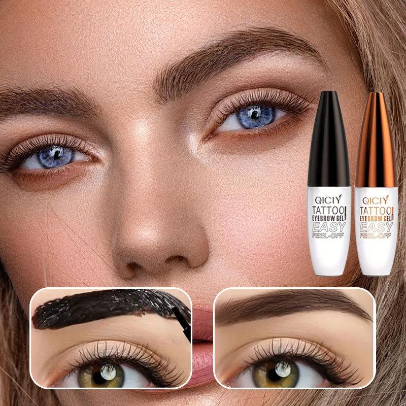 Qiciy Peel Off Eyebrow Gel Long Lasting Waterproof Smudge Proof