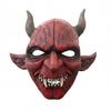 Durable Halloween Fancy Dress Scary Demon Masque for Adults, Horror Red Devil Full Theme Face Party, Haunted House, Cosplay Prop Breathable Foam