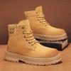 New Tooling Military Training Mountaineering High-top Rhubarb British Spring Martin Boots Men's Combat Boots 2025 Desert Shoes Universal