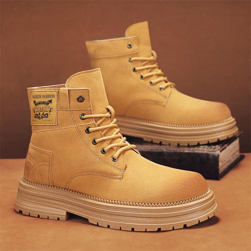 

Новые инструменты военные тренировочные альпинистские высокие ботинки из ревеня британские весенние ботинки Martin мужские военные ботинки 2025 пустынные ботинки универсальные 39 верблюд