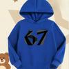 Print Children's Hoodies Kid Fashion Fleece Hooded Sweatshirt Boys Casual Fashion Sport Pullover