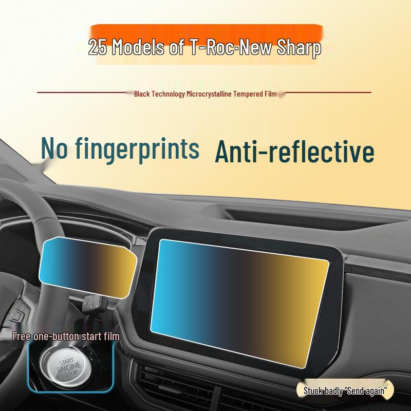 Volkswagen Tharu 25/26 Tempered Glass Screen & Interior Protection Film for Center Console Display