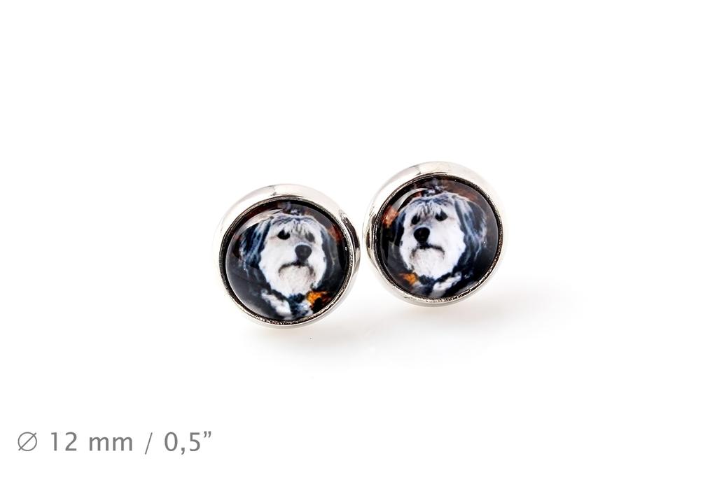 Polish Lowland Sheepdog, PON, Valee Sheepdog - Earrings Your Photo Handmade, Own Photo, Jewelry from the Art.-Dog Brand