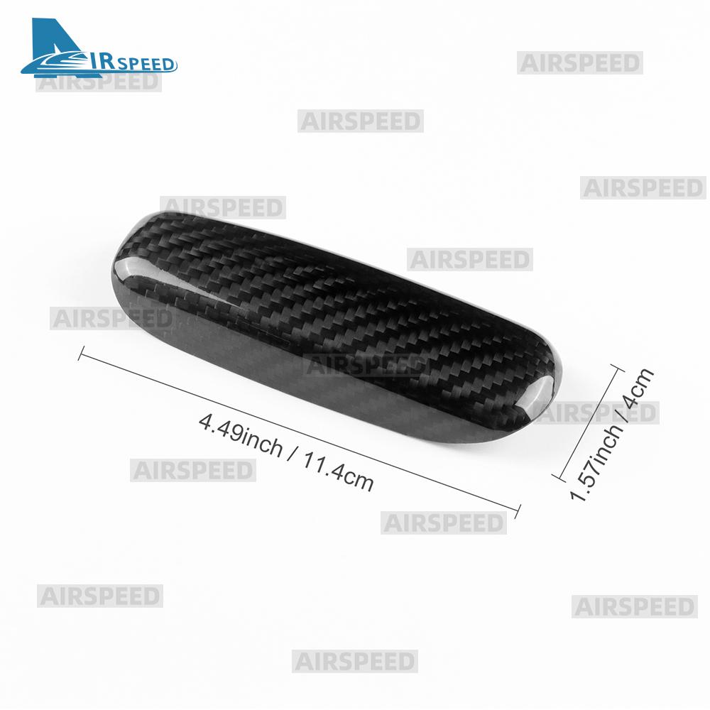 Echte Hart-Trocken-Kohlefaser-Zierabdeckung für Mercedes Benz SLK R171 2004 2005 2006 2007 2008 2009 2010 Auto Handbremsgriffe Schutz