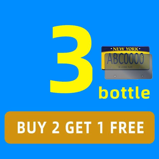 YC19 Transparent Plastic License Plate Frame, Customizable, Universal 4-hole License Plate Frame