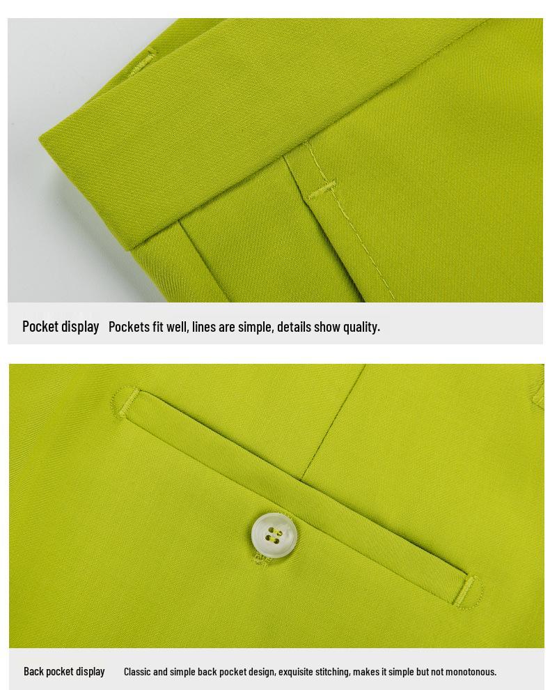 Herren 2024 Einfarbig Zweiknopf Dreiteiler Hochzeits Smoking Business Casual Set