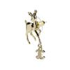 Chanel 25P Spring Summer Deer Design Earrings Unisex Earrings Gold AB-25P-117