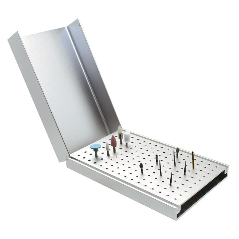 Dental 152 Points Bur Holder Disinfection Case Cleaning Stand Autoclave Sterilizer For High/Low Speed Dental Burs
