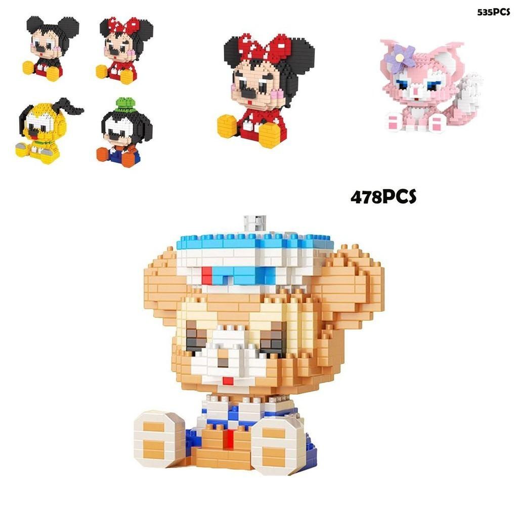 Disney Mickey Minnie Goofy Cartoon Bausteine für die Intelligenzentwicklung von Kindern
