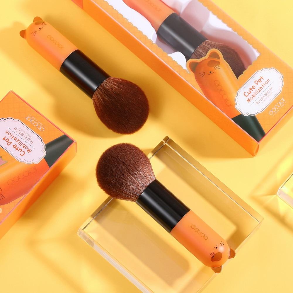 Docolor Make-up-Pinsel, niedliches Cartoon-Gesicht, Kabuki-Make-up-Pinsel, synthetische Haare, Foundation, Puder, Rouge, Kontur für Make-up-Pinsel