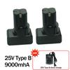 16.8v 6000mAh/25v 12000mAh/Batteria al litio Batteria ricaricabile Accessorio per utensili elettrici Batteria per trapano elettrico a mano