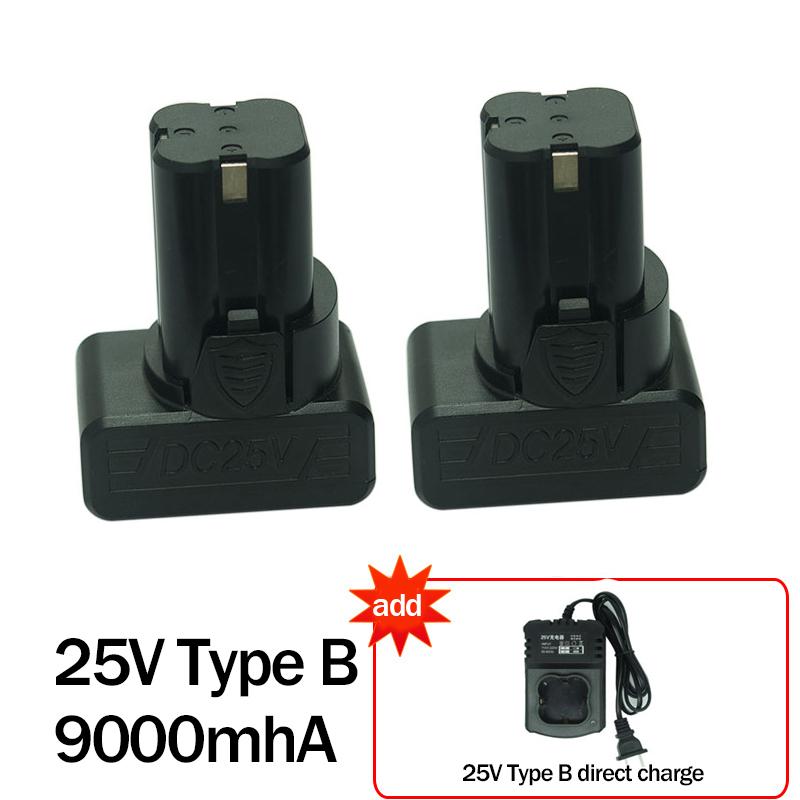 16.8v 6000mAh/25v 12000mAh/Batteria al litio Batteria ricaricabile Accessorio per utensili elettrici Batteria per trapano elettrico a mano