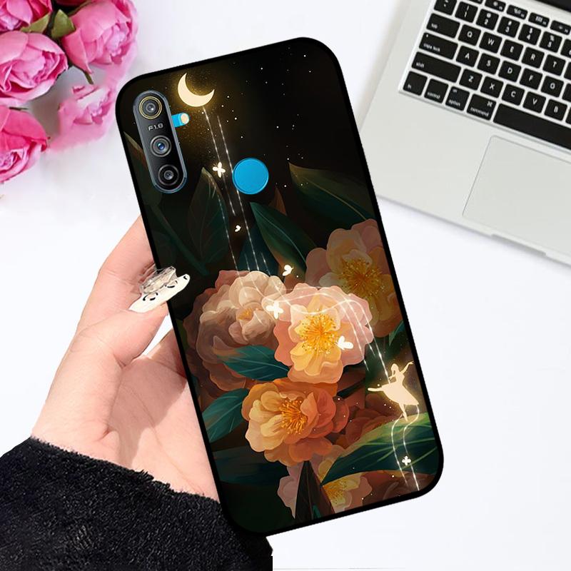 Pro Realme C3 Pouzdro RMX2021 RMX2020 Luxusní Barevný Malovaný Kryt Telefonu Pro Oppo Realme C3 4G Měkký Silikonový TPU Ochranný Fundas