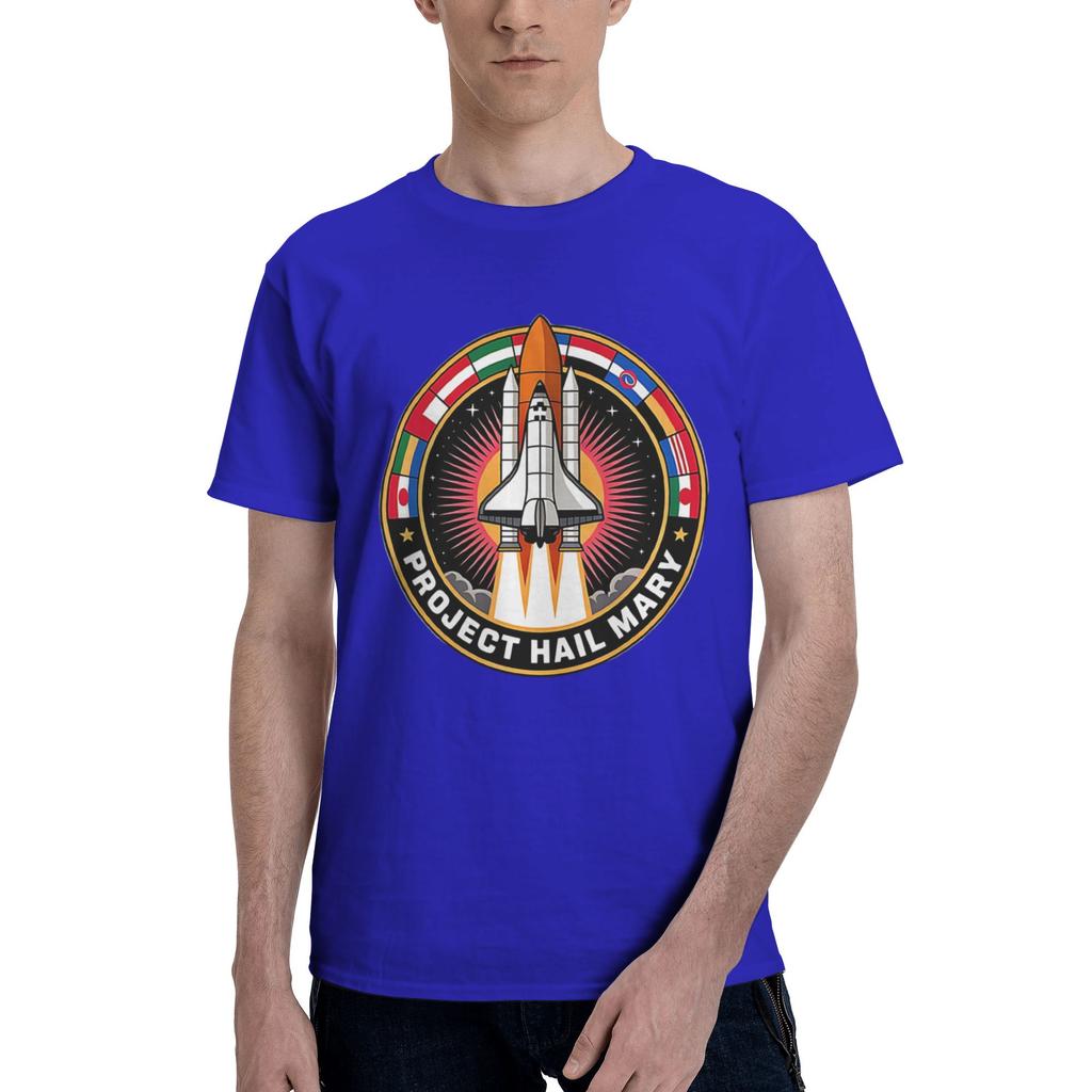 Individuelle Projekt Hail Mary T-Shirts Unisex Kurzarm Ryland Grace Film-T-Shirts Lässige Tee-Tops 100% Baumwolle