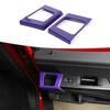 Interior Rear Door Handle Cup Holder Cover Trim Frame For Ford F150 2021+ Purple