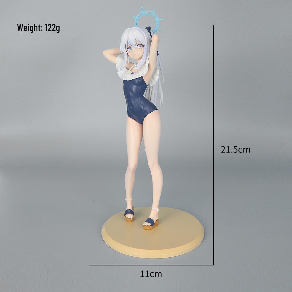 Blue Archive Tsukiyuki Miko 2D Swimsuit Figure: Beautiful Girl Car Ornament