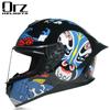 ORZ Electric Vehicle Full Helmet For Men And Women In Bluetooth Personality Motorcycle Tail Couple Running Helmet Net Red Helmet