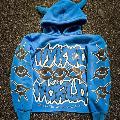 Y2K Harajuku Fashion Street Printed Hoodie Spring and Autumn Loose Men and Women's Casual Hoodie