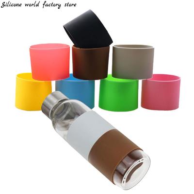 Silicone world Silikon Värmeisolerande Kopphållare 5.5CM Halkfria Omslag För Muggar Keramik Glas Kopphållare Vattenflaska Överdrag