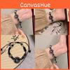 High-end Black Beaded Bracelet Exquisite Chinese Style Resin Stone