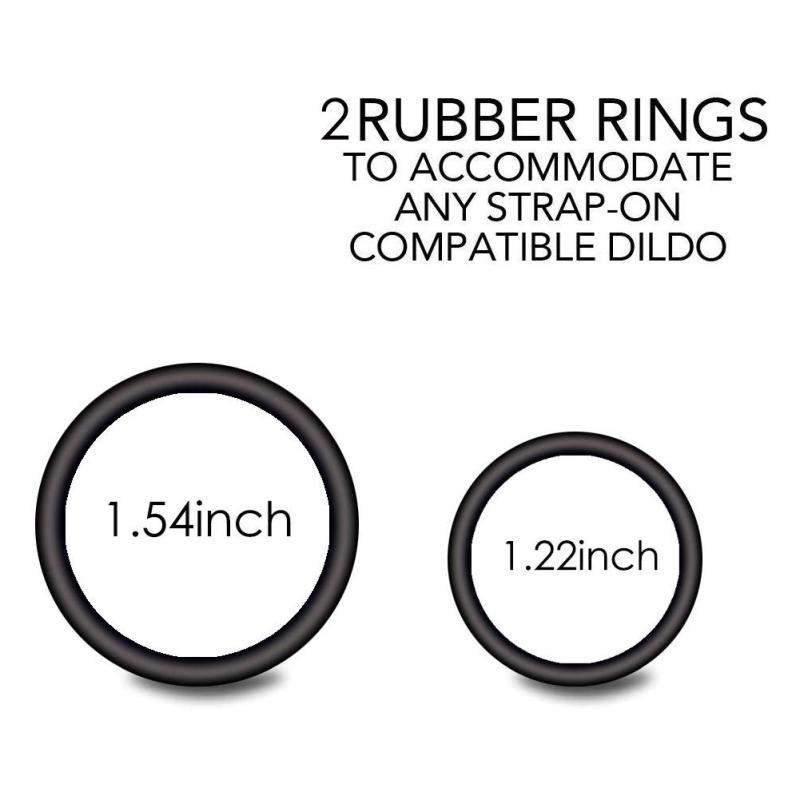 Harnaș pentru vibrator cu curele reglabile, cu două orificii, ham cu fixare din piele