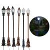 Christmas Village 1:87 Mini Street Light Model Miniature Post Light Train Lamps Street Lamps for Mini Landscape